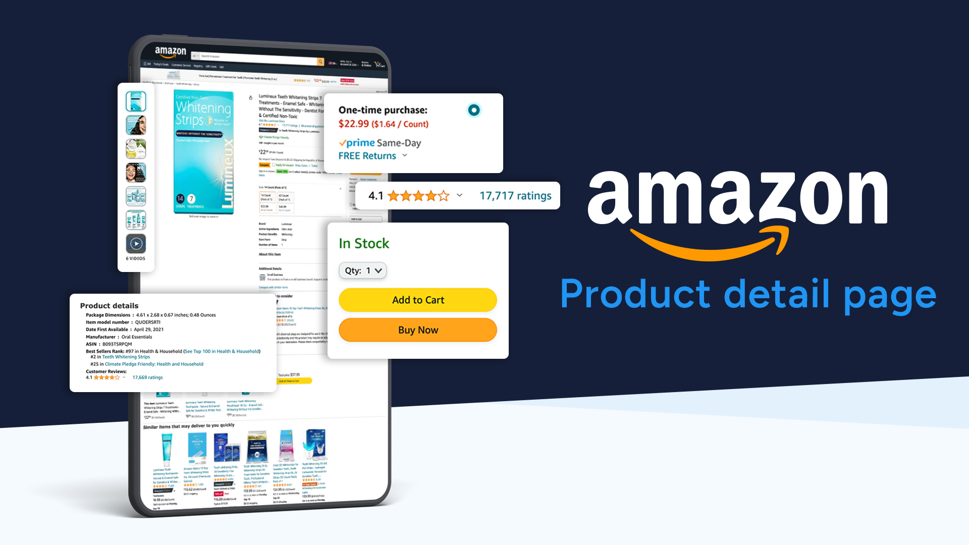 Amazon Product detail page