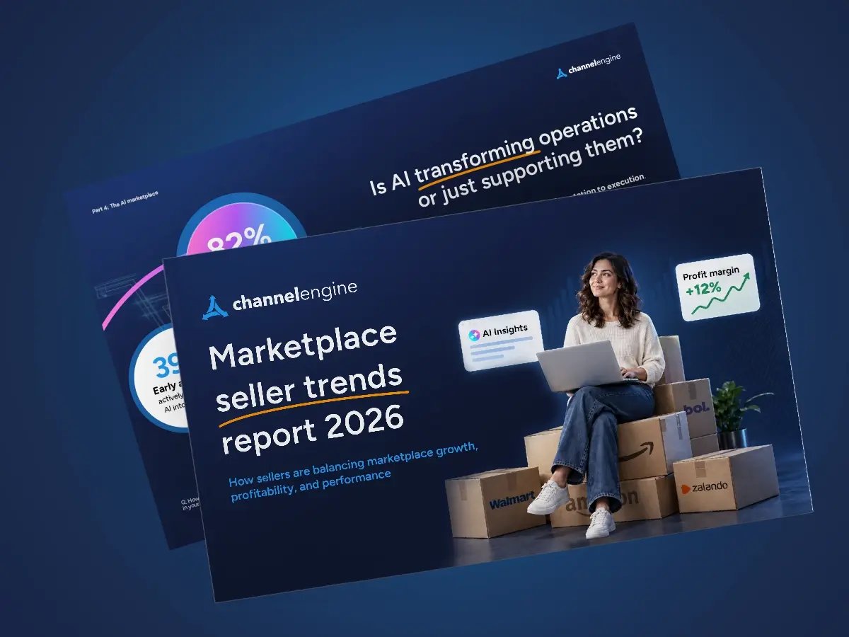 Marketplace seller trends report mockup