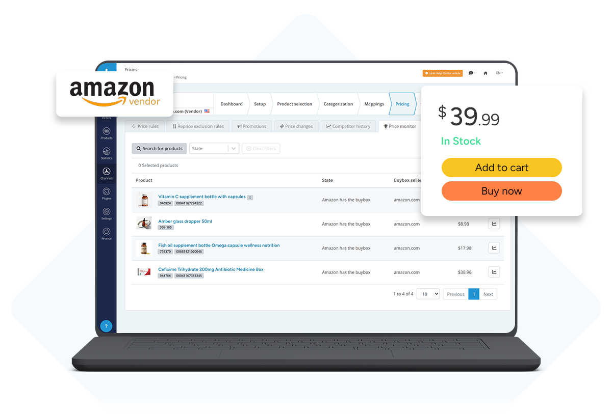 Vendor Hub-Buy Box monitoring