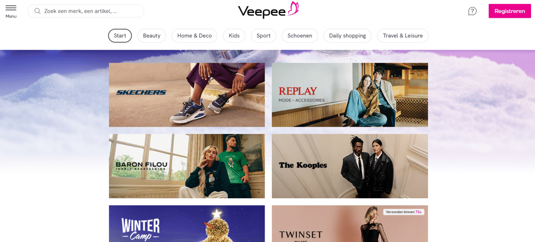 veepee homepage